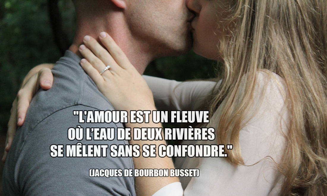 Jacques De Bourbon Busset: L'amour est un fleuve où l'eau de deux rivières se mêlent sans se confondre.
