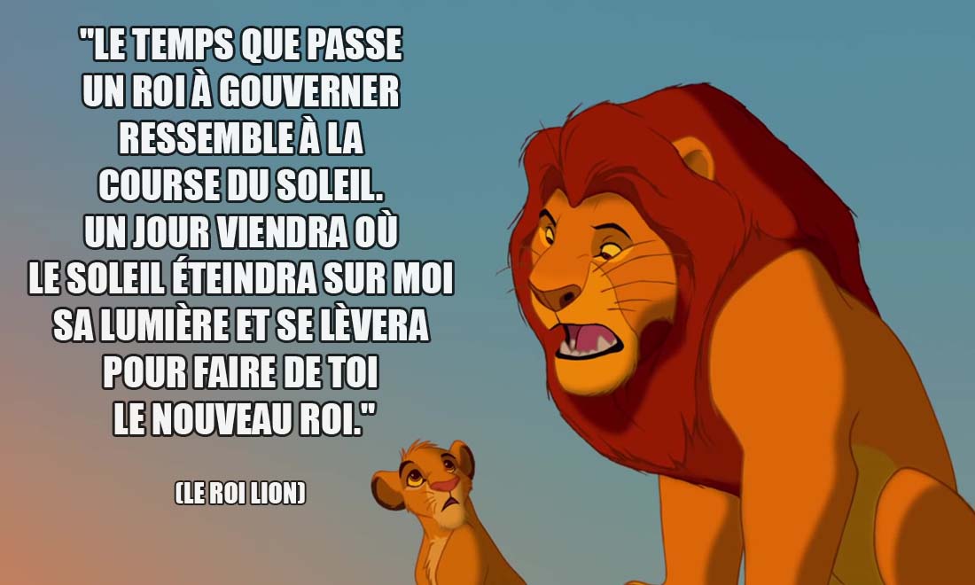 phrase culte roi lion