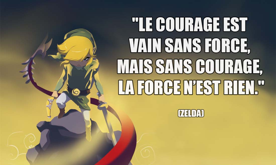 Zelda Le courage est vain sans force mais sans courage la force n est rien